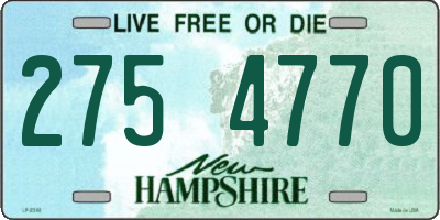NH license plate 2754770