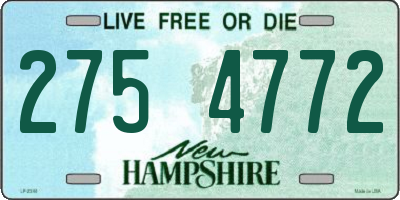 NH license plate 2754772