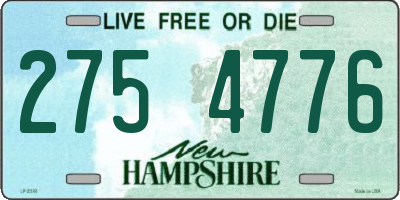 NH license plate 2754776