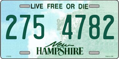 NH license plate 2754782