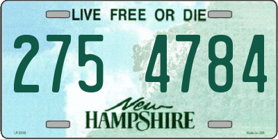 NH license plate 2754784