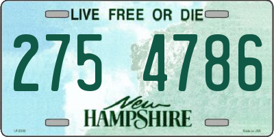 NH license plate 2754786