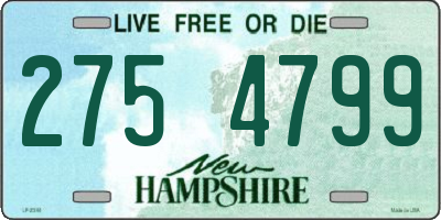 NH license plate 2754799