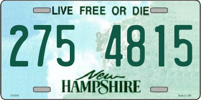 NH license plate 2754815