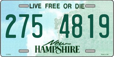 NH license plate 2754819