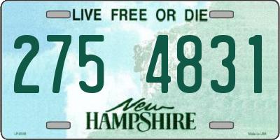 NH license plate 2754831