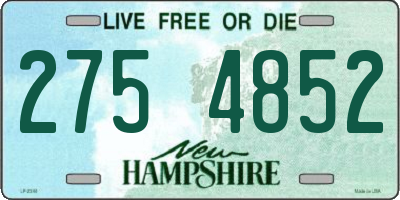 NH license plate 2754852