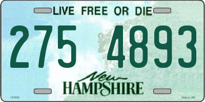 NH license plate 2754893