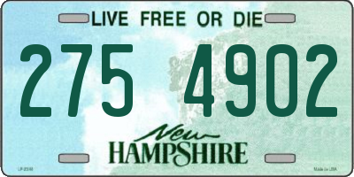 NH license plate 2754902