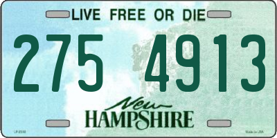 NH license plate 2754913