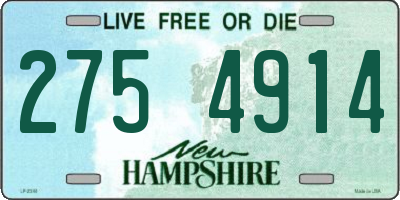 NH license plate 2754914