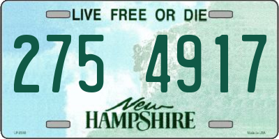 NH license plate 2754917