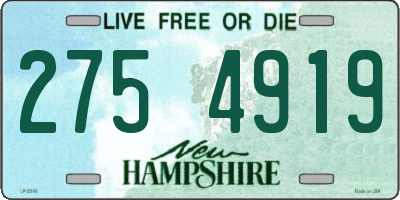 NH license plate 2754919