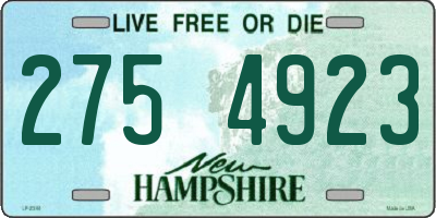NH license plate 2754923