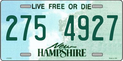 NH license plate 2754927