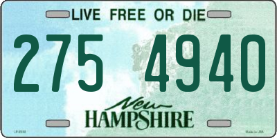NH license plate 2754940
