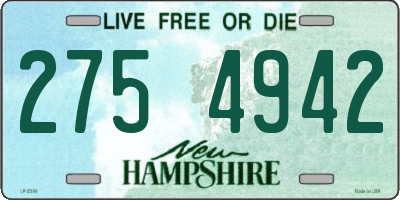 NH license plate 2754942