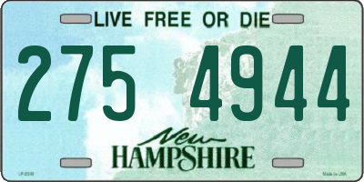 NH license plate 2754944