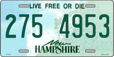 NH license plate 2754953