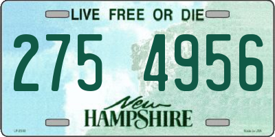 NH license plate 2754956
