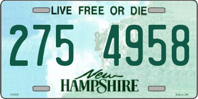 NH license plate 2754958