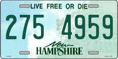 NH license plate 2754959