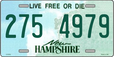 NH license plate 2754979