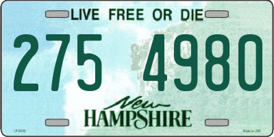 NH license plate 2754980