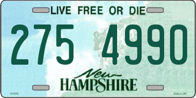NH license plate 2754990