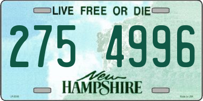 NH license plate 2754996