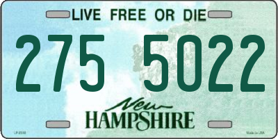 NH license plate 2755022