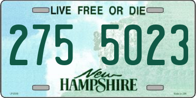 NH license plate 2755023
