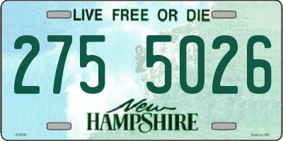 NH license plate 2755026