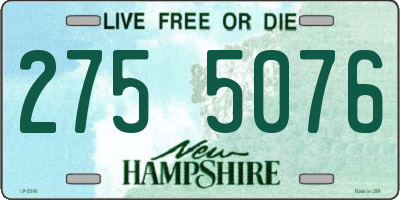 NH license plate 2755076