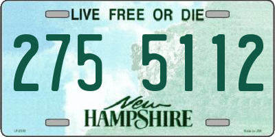 NH license plate 2755112