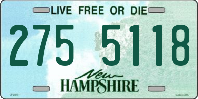 NH license plate 2755118
