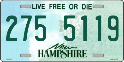 NH license plate 2755119