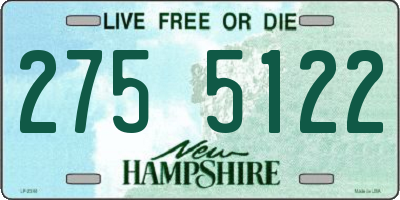 NH license plate 2755122