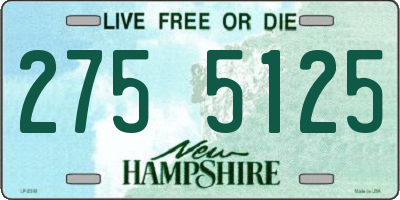 NH license plate 2755125