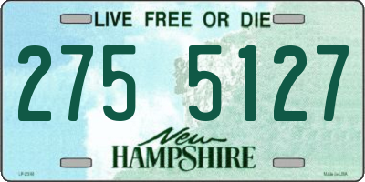 NH license plate 2755127