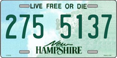 NH license plate 2755137