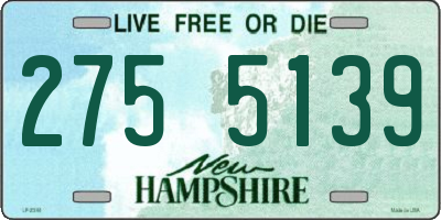 NH license plate 2755139