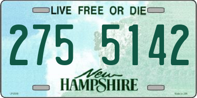 NH license plate 2755142