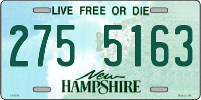 NH license plate 2755163