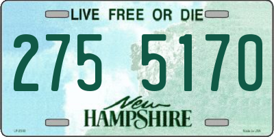 NH license plate 2755170