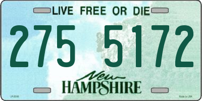 NH license plate 2755172