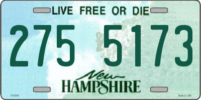 NH license plate 2755173