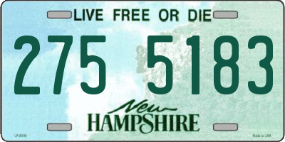 NH license plate 2755183