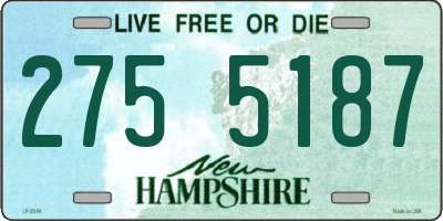 NH license plate 2755187