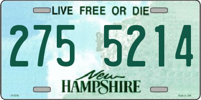 NH license plate 2755214